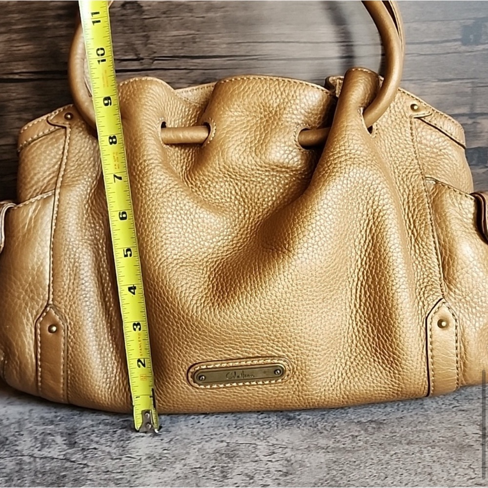 Cole Haan Tan Leather Shoulder Bag with Slouchy Silhouette - Picture 9 of 14